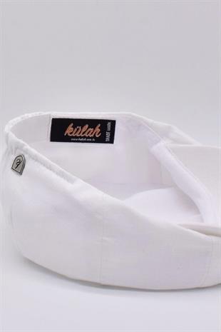 English Style London Flat Cap Hat White