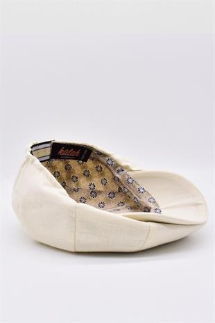 English Style London Flat Cap Hat Cream