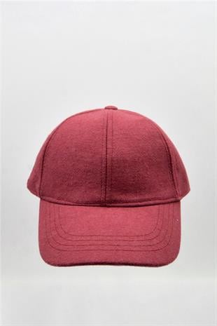 Womens Burgundy Winter Baseball Cap Hat