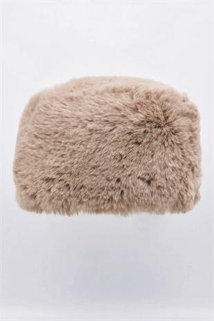 Womens Cossack Kalpak Teddy Brown Hat
