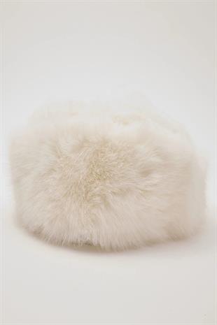 Womens Cossack Kalpak Teddy Hat-Cream