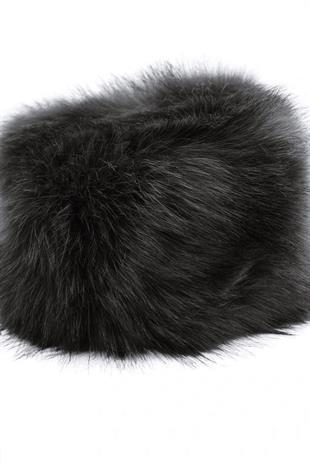 Womens Cossack Kalpak Teddy Black Hat