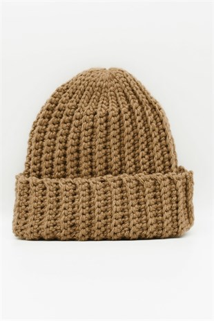 Womens Deve Tüyü Handmade Mohair Winter Beanie