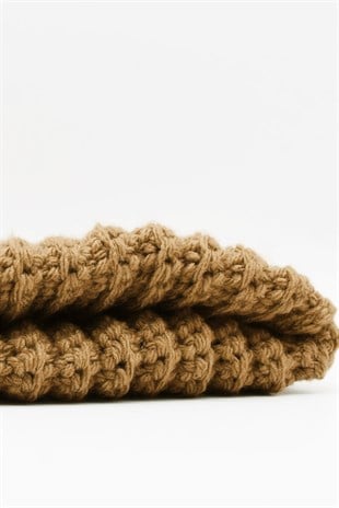 Womens Deve Tüyü Handmade Mohair Winter Beanie