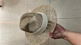 Kadın Doğal Yosun Hasır Panama Şapka