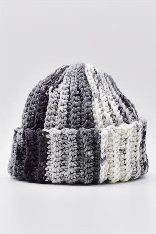 Womens Handmade Alpaca Winter Docker Beanie Short Skullcap