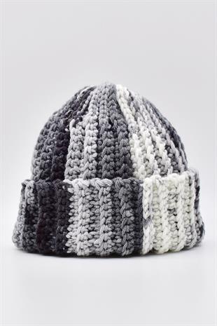 Womens Handmade Alpaca Winter Docker Beanie Short Skullcap