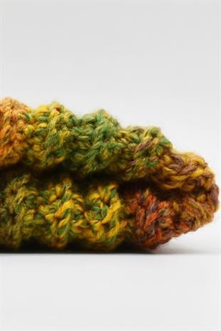 Womens Handmade Winter Beanie Mustard Hat