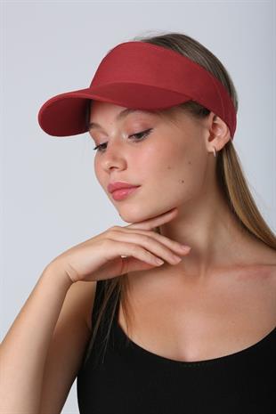 Kadın Güneş Koruyucu Vizör 3lü Siperlik Kep Pamuklu Tenis Şapkası