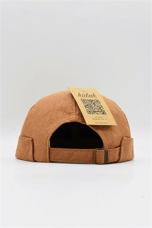 Kadın Hipster Katlamalı Cap Kiremit Docker Şapka