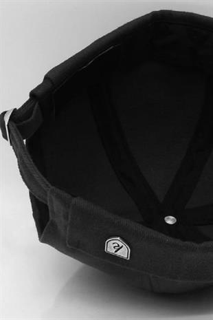 Womens Hipster Folded Cap Black Docker Hat