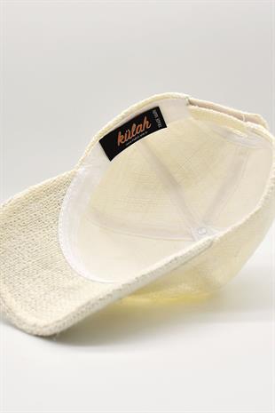 Womens Jüt Baseball Hat Natural Straw Sun Protect Sports Cap