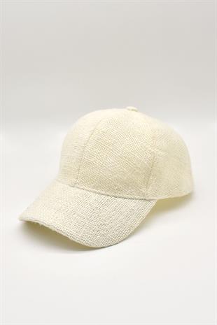 Womens Jüt Baseball Hat Natural Straw Sun Protect Sports Cap