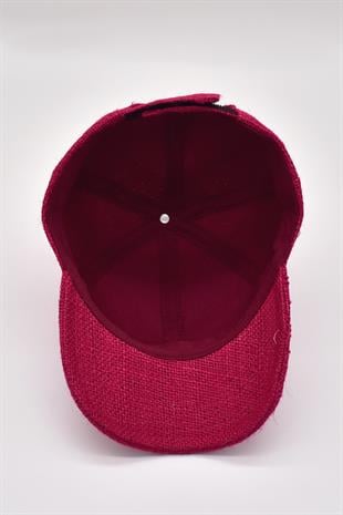 Womens Jüt Baseball Hat Natural Straw Sun Protect Sports Cap