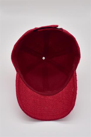 Womens Jüt Baseball Hat Natural Straw Sun Protect Sports Cap