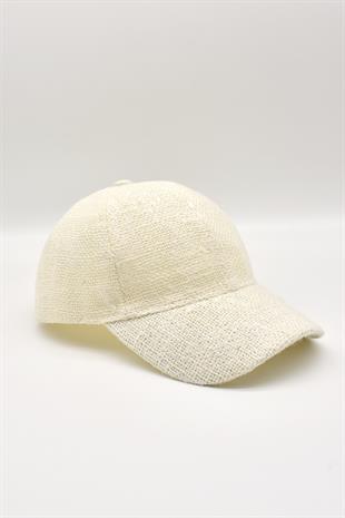 Womens Jüt Baseball Hat Natural Straw Sun Protect Sports Cap