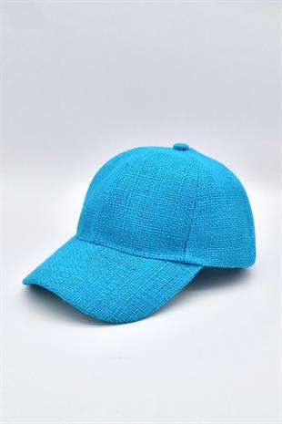 Womens Jüt Baseball Hat Natural Straw Sun Protect Sports Cap