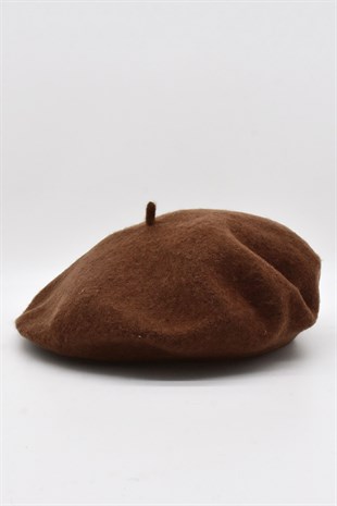 Womens Brown Parisienne Beanie Parisienne Hat