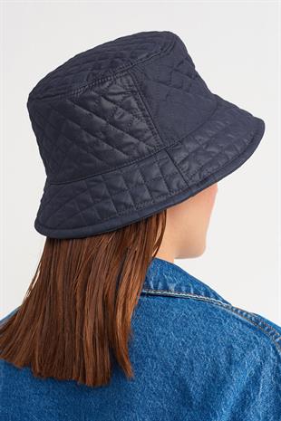 Kadın Kapitoneli Kışlık Bucket Şapka