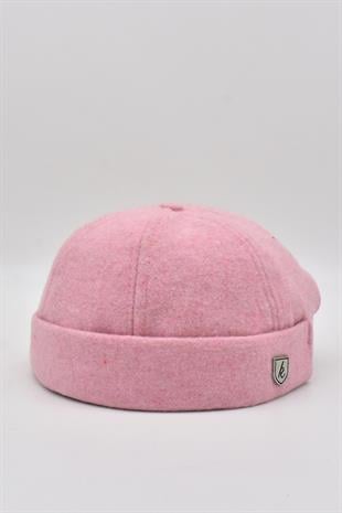 Womens Short Winter Light Pink Docker Beanie