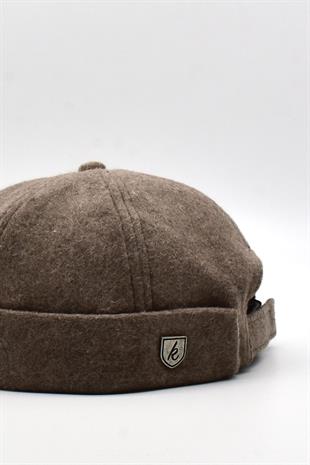 Womens Short Winter Brown Docker Beanie