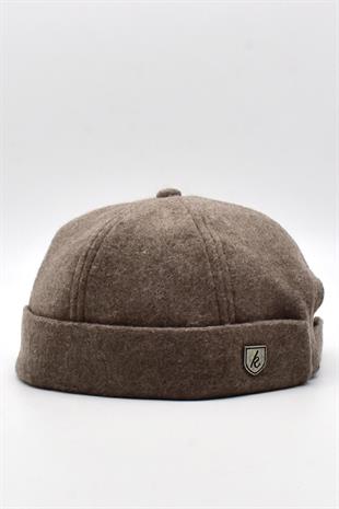 Womens Short Winter Brown Docker Beanie
