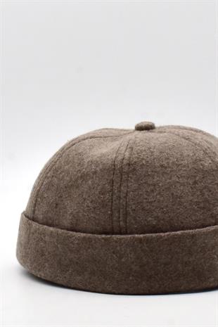 Womens Short Winter Brown Docker Beanie