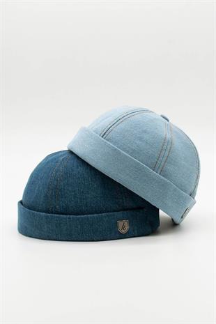 Kadın Kot Şapka Denim Sipersiz Cap