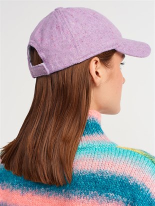 Womens Lilac Winter Baseball Cap Hat