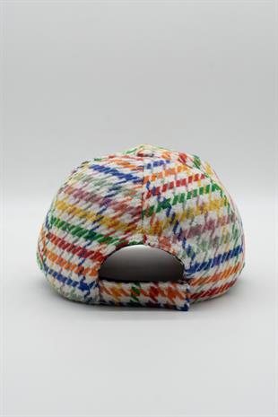 Womens Multicolor Winter Baseball Cap Hat