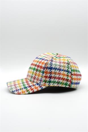 Womens Multicolor Winter Baseball Cap Hat