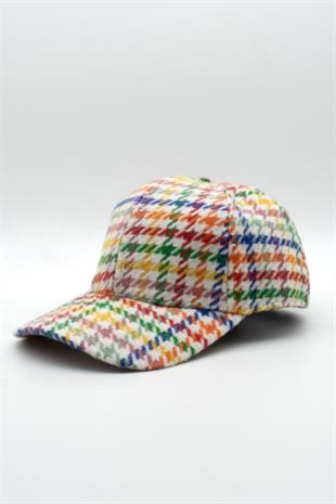 Womens Multicolor Winter Baseball Cap Hat