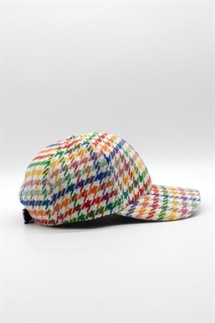 Womens Multicolor Winter Baseball Cap Hat