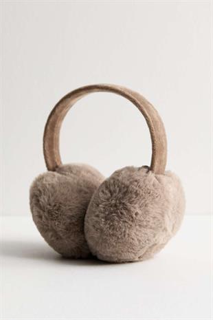 Kadın Peluş Kulaklık Yumuşak Kürklü Katlanabilir Kulak Isıtıcı