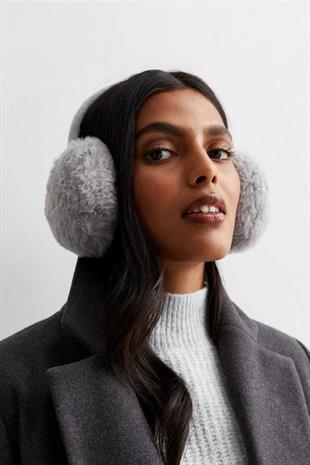 Womens Teddy Ear Flapk Soft Teddy Foldable Ear Muff