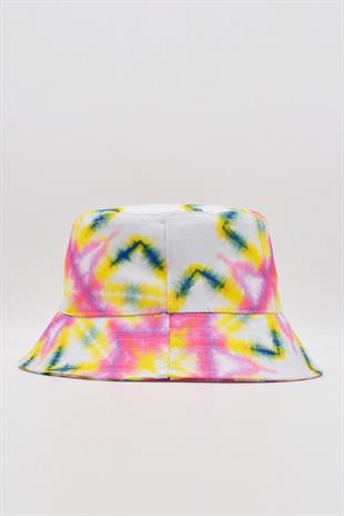 Kadın Pembe Galaxy Desen Kova Balıkçı Şapka Bucket Hat