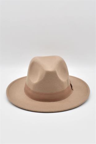 Kadın Taba Şapka Trend Fötr Kovboy Fedora Şapka
