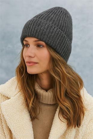 Womens Trend Beanie Antrachite Hat