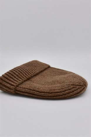 Womens Trend Beanie Brown Hat