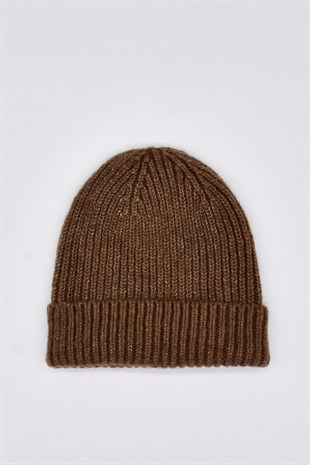 Womens Trend Beanie Brown Hat
