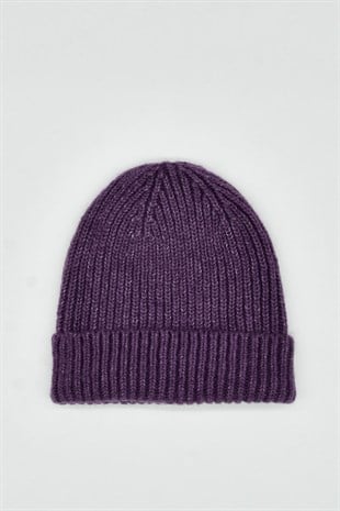 Womens Trend Beanie Purple Hat