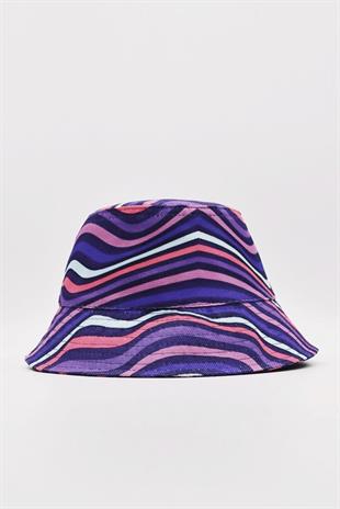 Kadın Uv Korumalı Balıkçı Bucket Lila Şapka