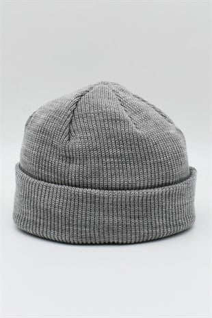 Womens Vintage Hipster Docker Beanie Grey