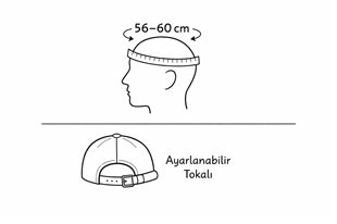 Kadın Washed Cobalt Blue Docker Şapka