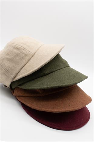 Womens Winter Vintage Wide Retro Hat