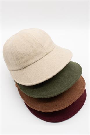 Womens Winter Vintage Wide Retro Hat