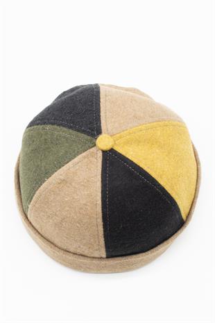 Kışlık Çok Renkli Unisex Cap Patch Cap Docker Şapka