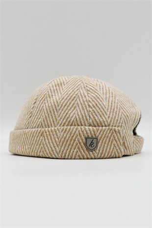 Kışlık Yeni Stil Yün Retro Hip-Hop Docker Şapka Camel