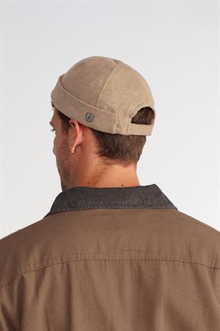 Kışlık Yeni Stil Yün Retro Hip-Hop Docker Şapka Camel