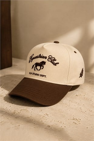 KLH Studio Dept. Equestrian Club Kontrast Siperli Şapka | Unisex - Ayarlanabilir